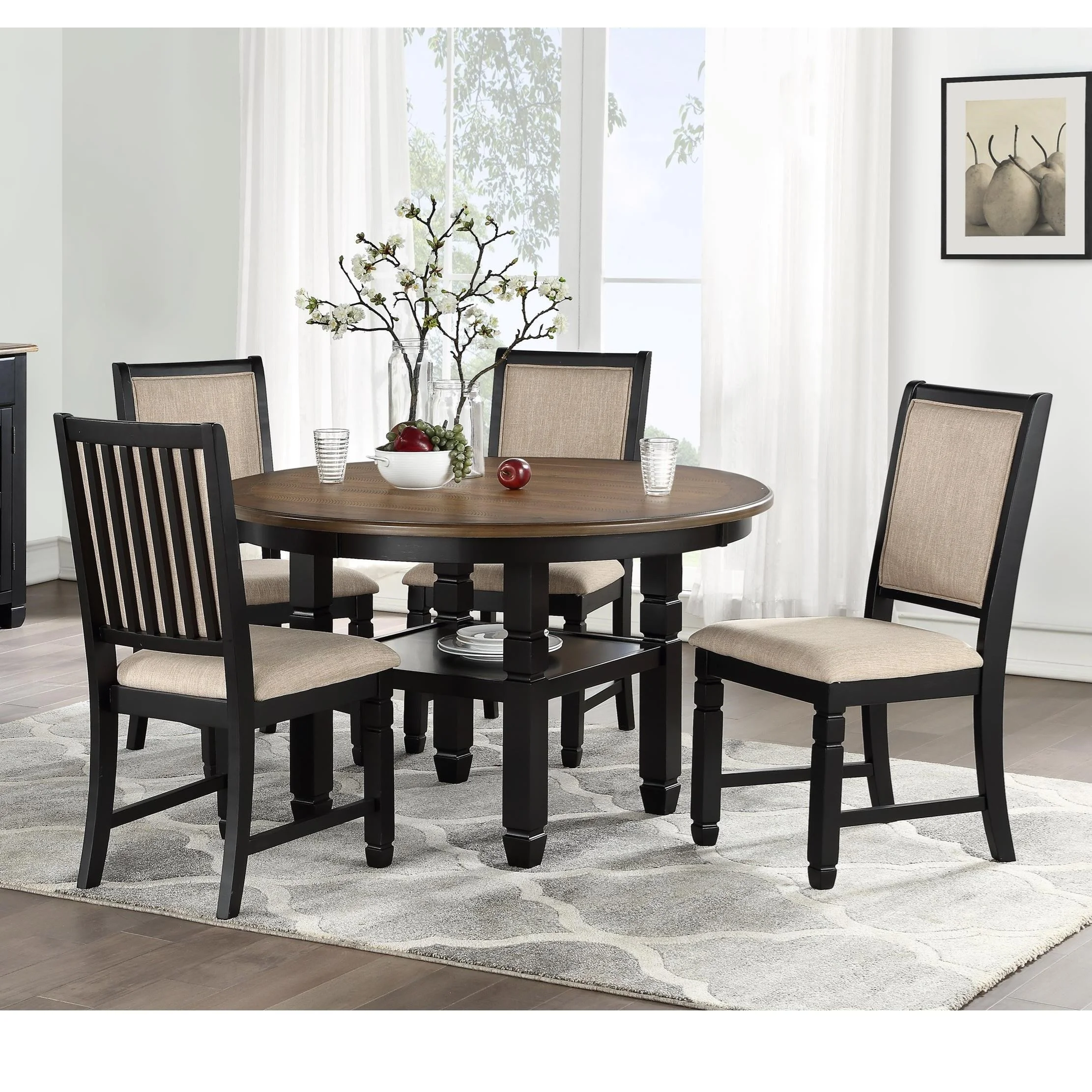 New Classic Furniture Prairie Point D058B11+4x20 Farmhouse 5Piece